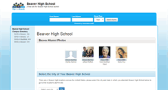 Desktop Screenshot of beaverhighschool.org